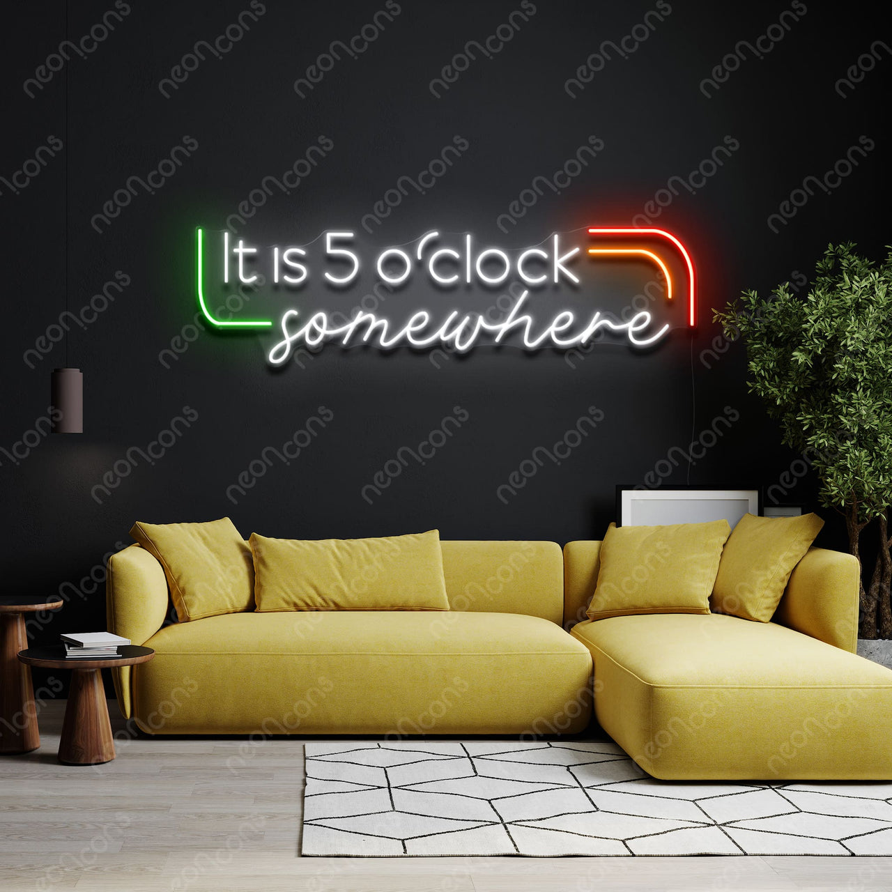 "5 o'clock" LED Neon by Neon Icons