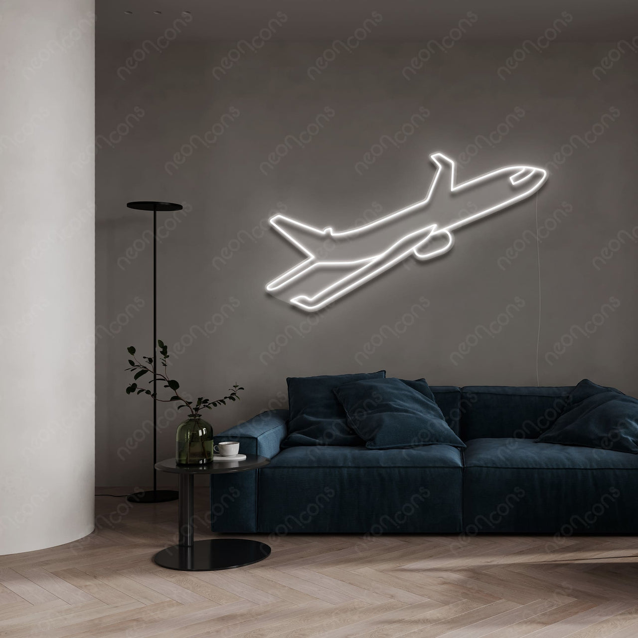 "Airplane" LED Neon by Neon Icons