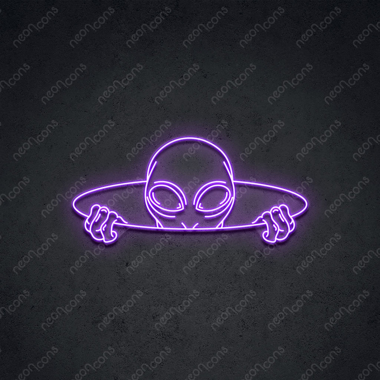 "Alien Portal" LED Neon 75cm (2.5ft) / Purple / LED Neon by Neon Icons