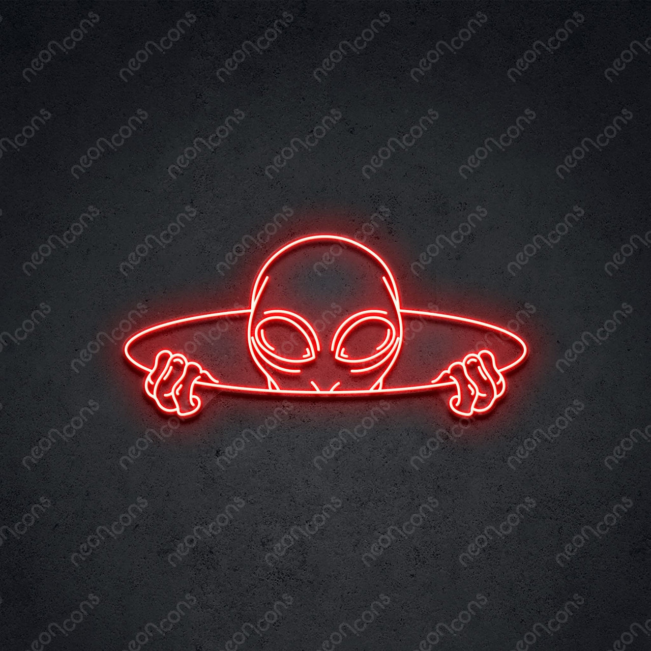 "Alien Portal" LED Neon 75cm (2.5ft) / Red / LED Neon by Neon Icons