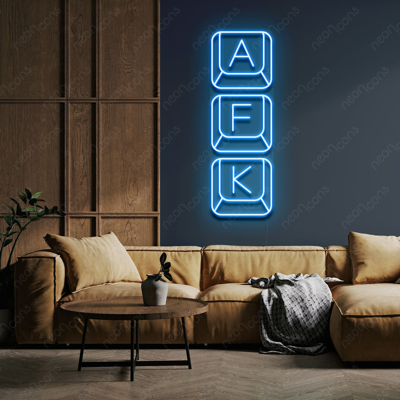 "Away From Keyboard" LED Neon by Neon Icons