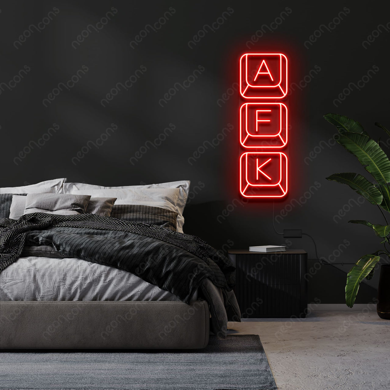 "Away From Keyboard" LED Neon by Neon Icons