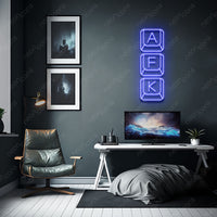 Thumbnail for 'Away From Keyboard' Neon Sign by Neon Icons