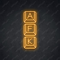 Thumbnail for 'Away From Keyboard' Neon Sign 45cm (1.5ft) / Orange / LED by Neon Icons