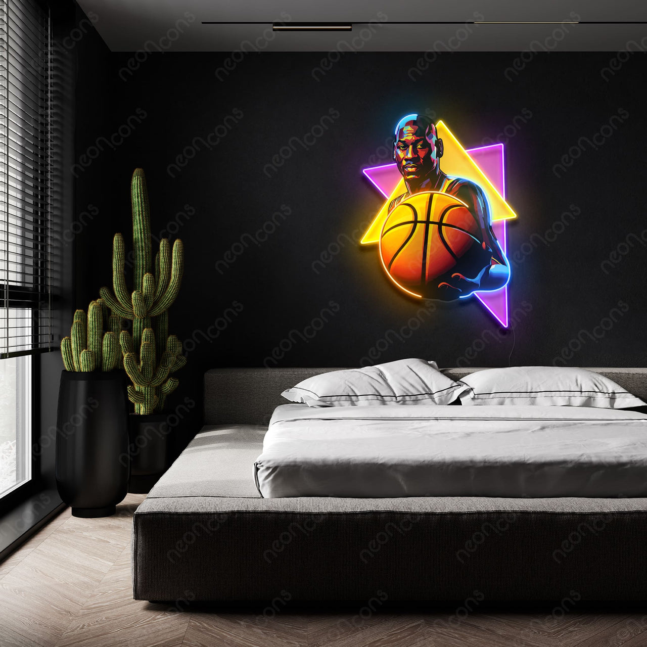 "Baller" Neon x Acrylic Artwork by Neon Icons