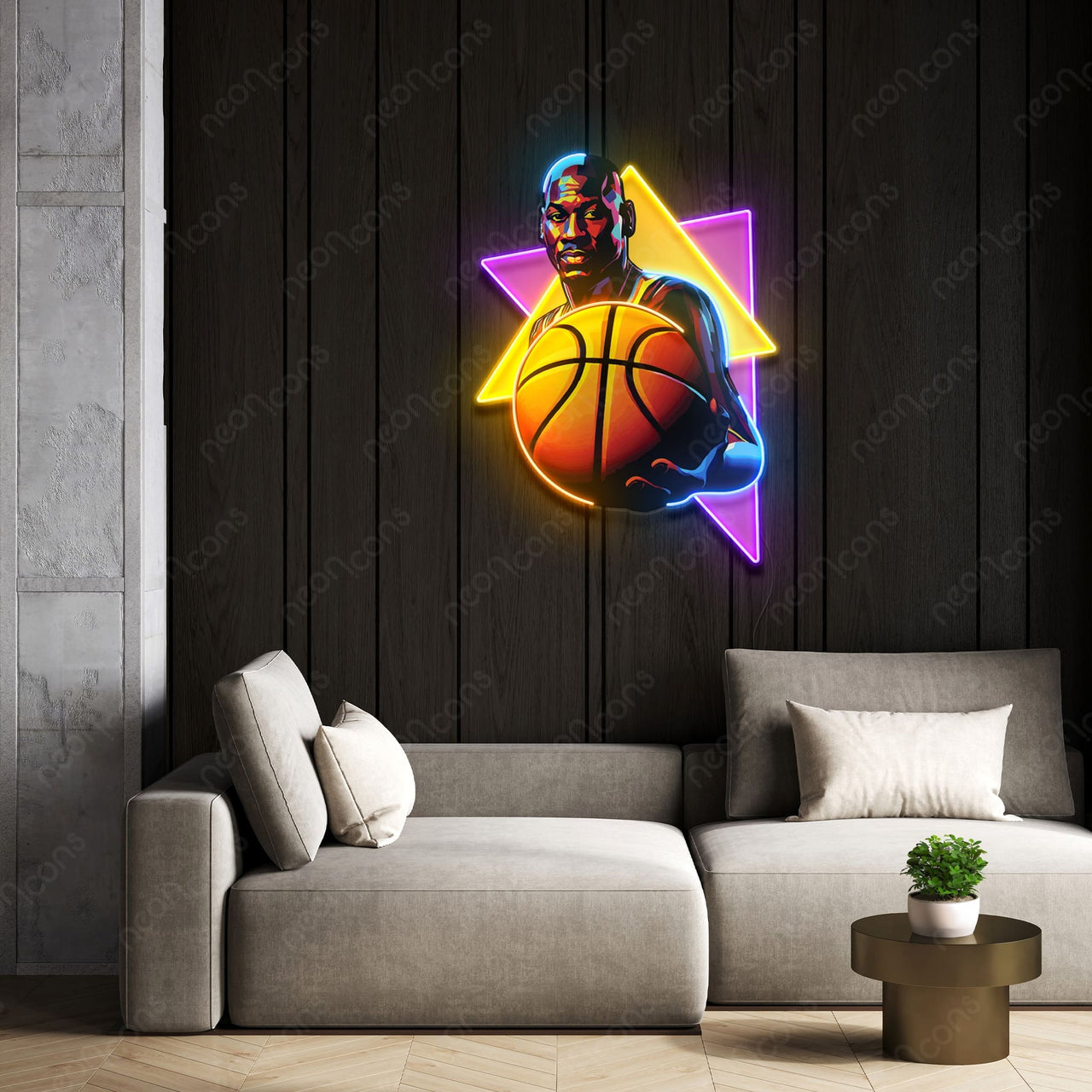 "Baller" Neon x Acrylic Artwork by Neon Icons