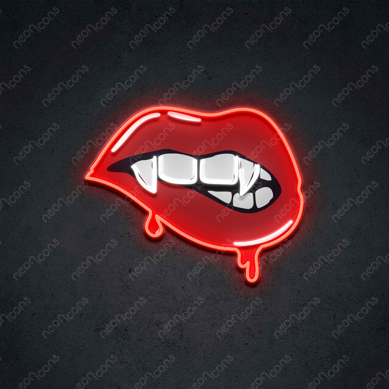 "Bitey" LED Neon x Print by Neon Icons