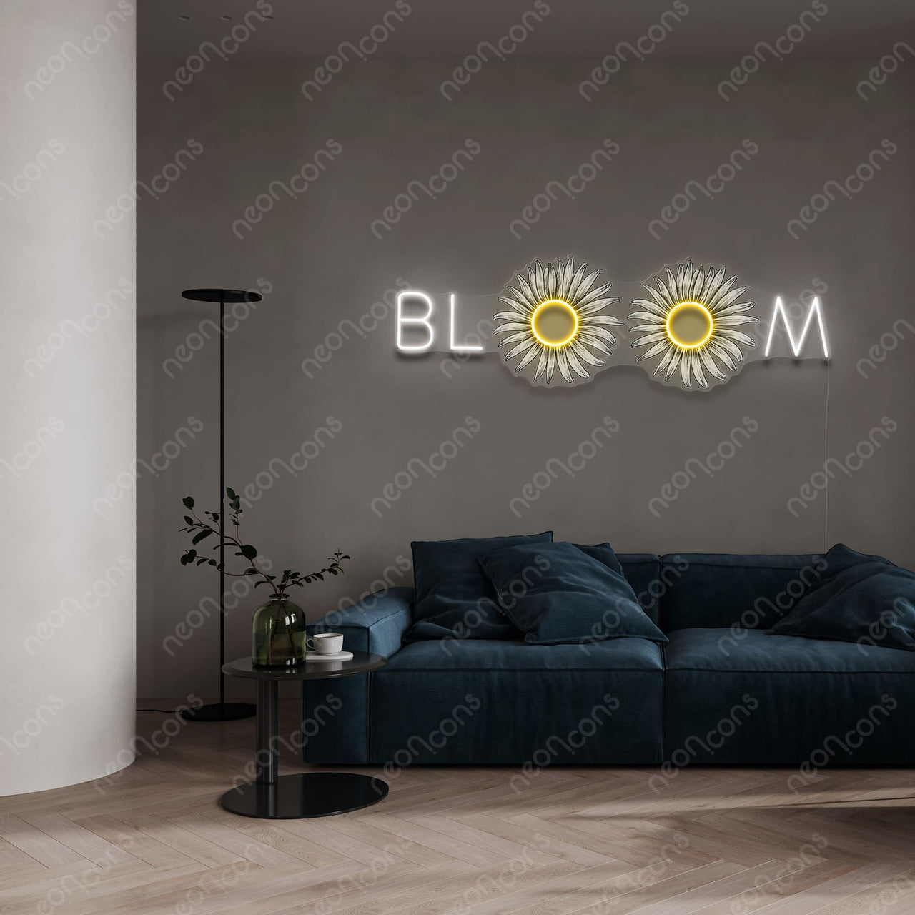 "Bloom" LED Neon x Print by Neon Icons