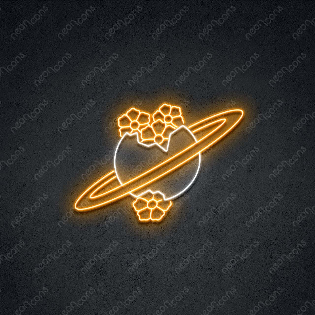 "Blooming Jupiter" LED Neon 60cm (2ft) / Orange / LED Neon by Neon Icons