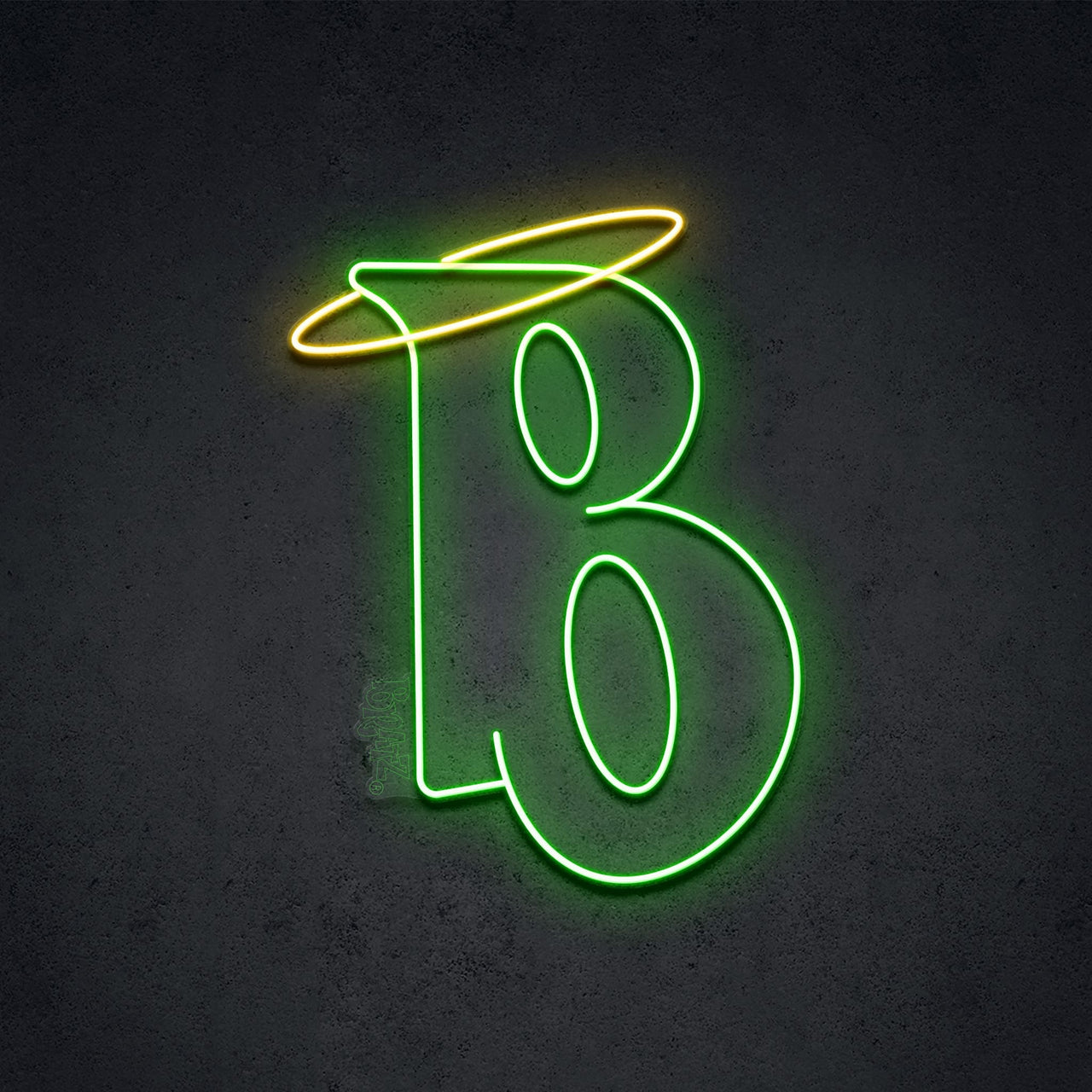 "Bratz B Icon" LED Neon 45cm (1.5ft) / Green / LED Neon by Bratz