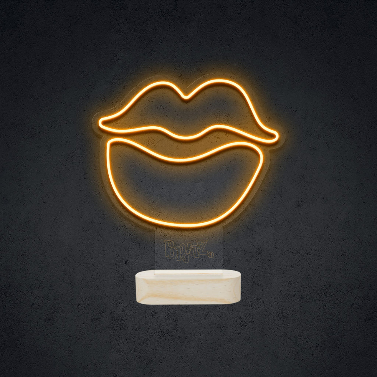 "Bratz Lips on Stand" LED Neon LED Neon x Stand / Orange by Bratz