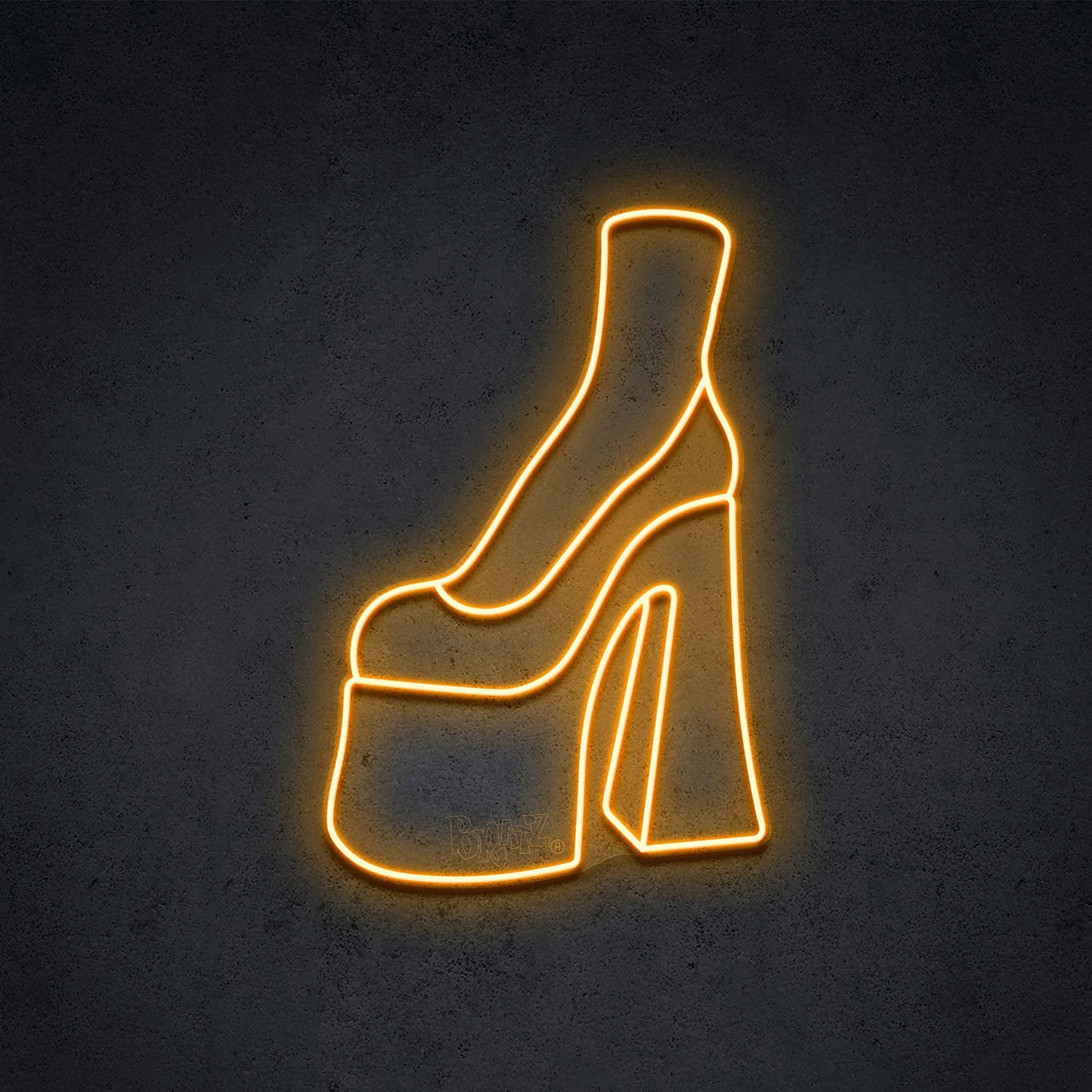 "Bratz Platform Boot" LED Neon 45cm (1.5ft) / Orange / LED Neon by Bratz