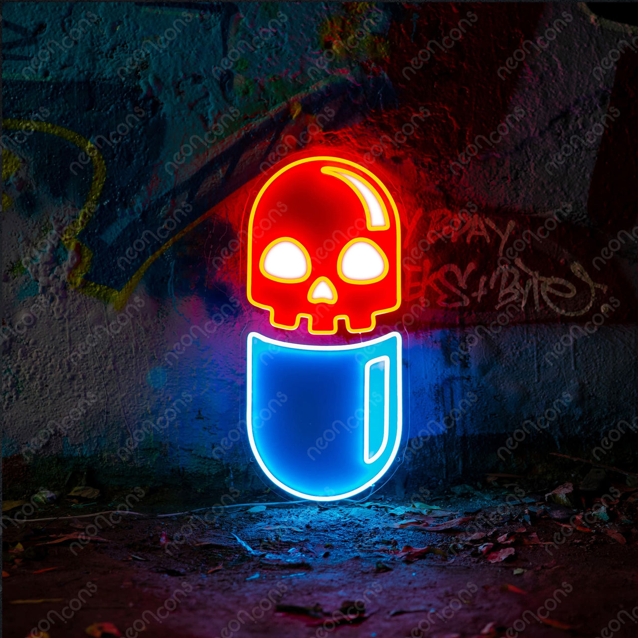 "Chill Pill" LED Neon x Print by Neon Icons