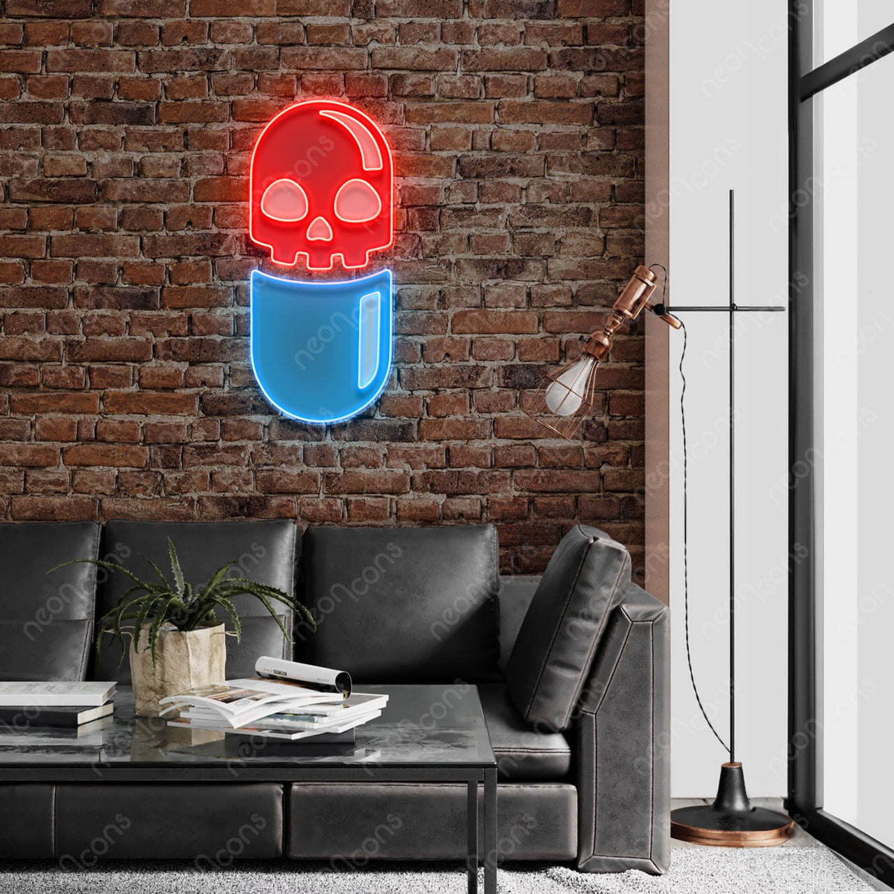 "Chill Pill" LED Neon x Print by Neon Icons