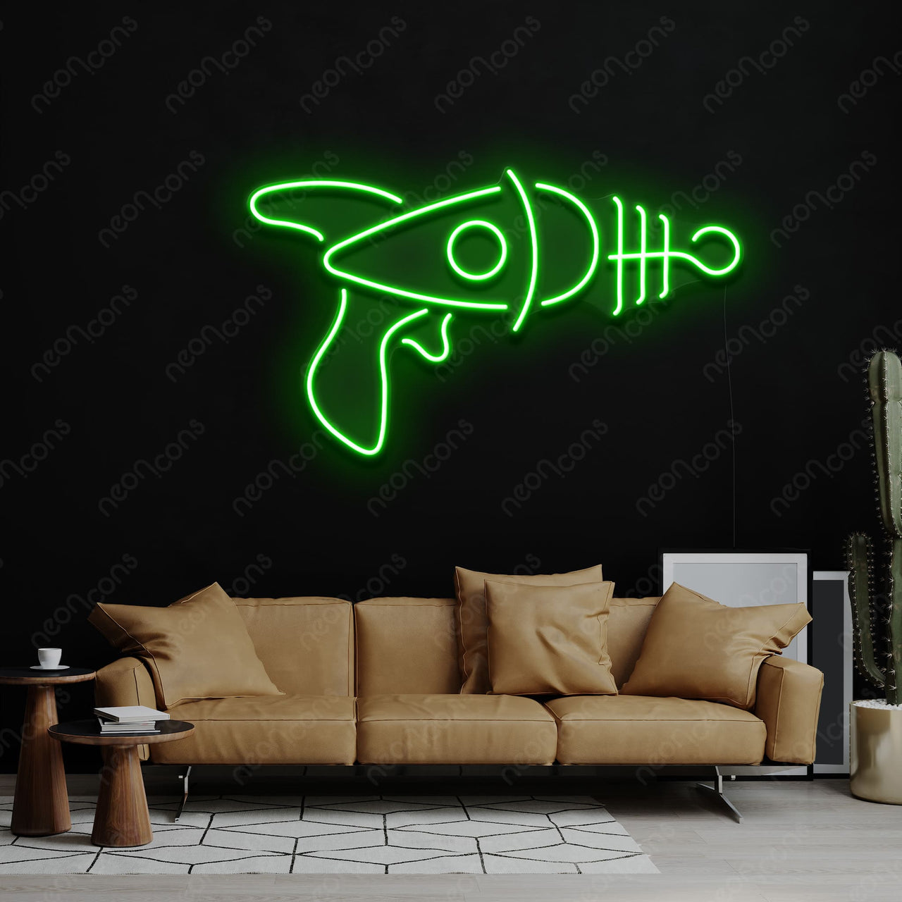 "Cosmic Blaster" Neon Sign by Neon Icons