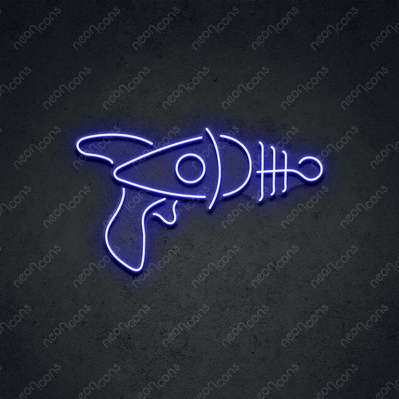 "Cosmic Blaster" Neon Sign by Neon Icons