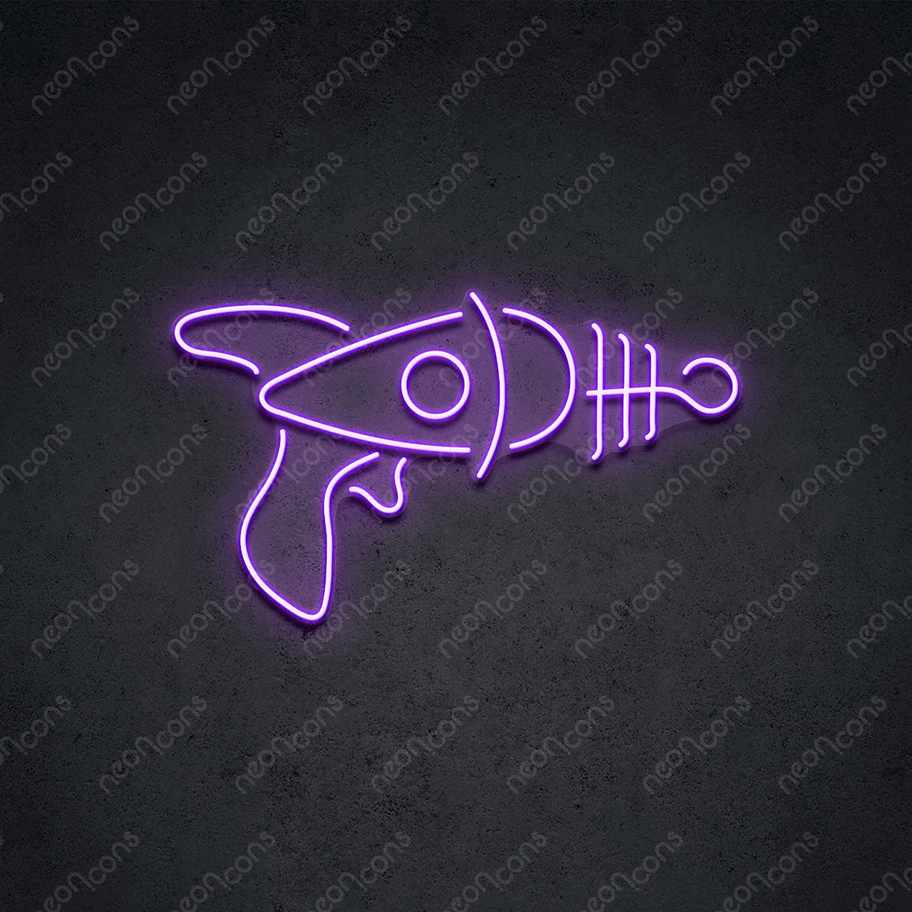 "Cosmic Blaster" Neon Sign by Neon Icons