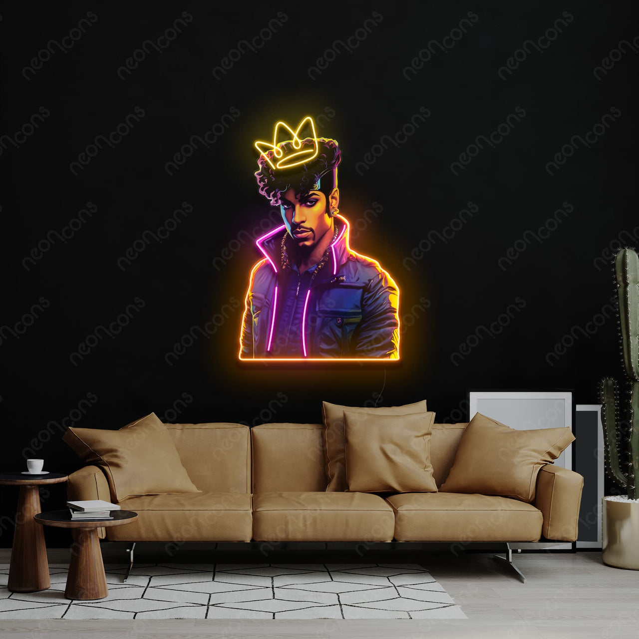 "Crowned" Neon x Acrylic Artwork by Neon Icons