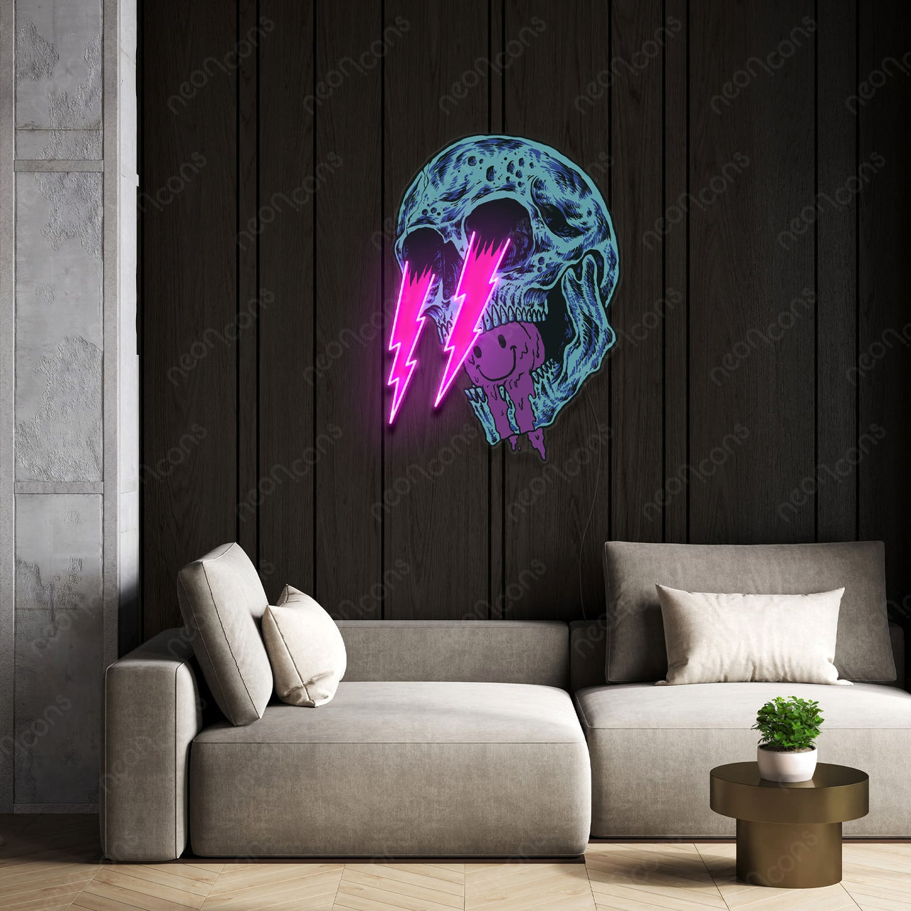 "Deadly Stare" LED Neon x Print by Neon Icons