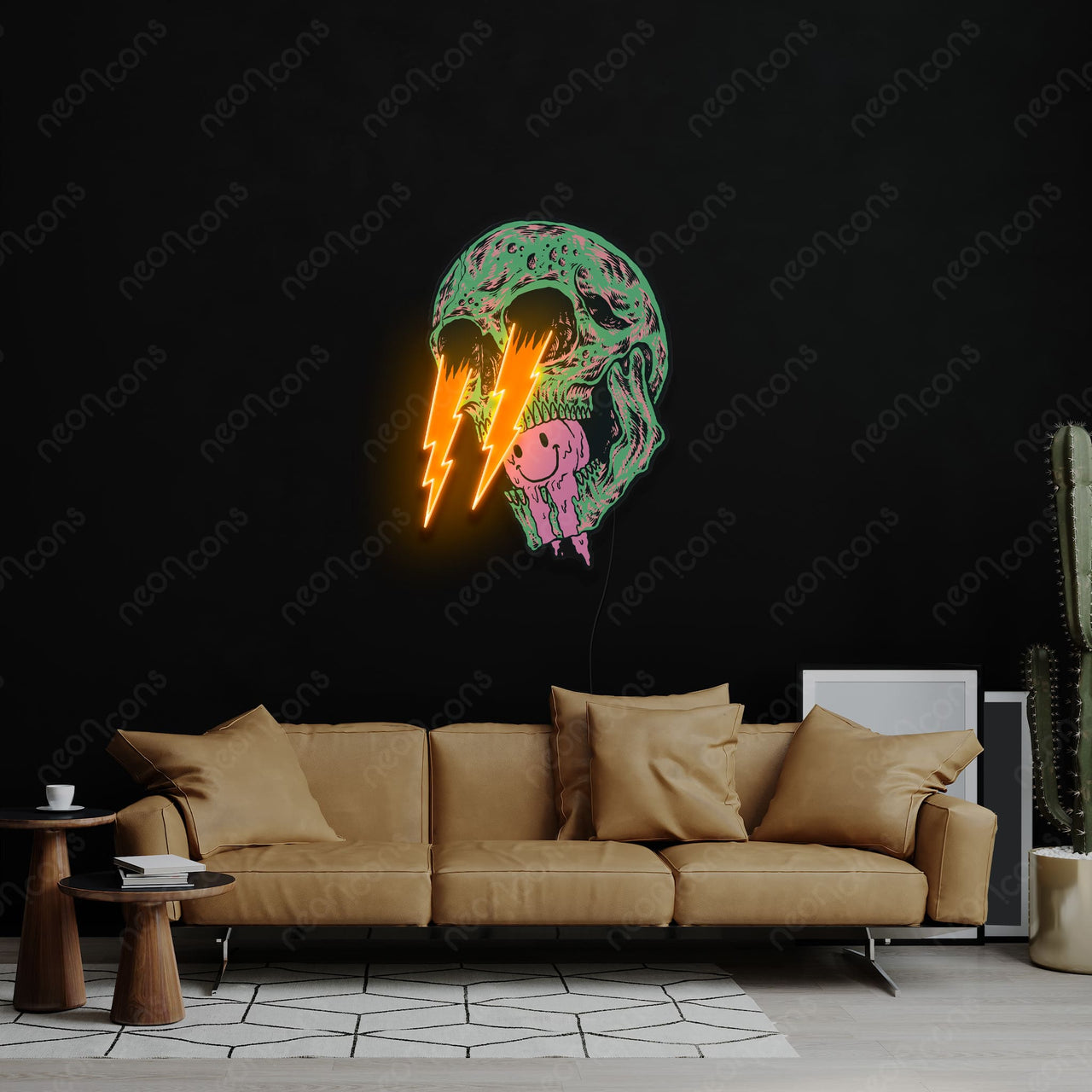 "Deadly Stare" LED Neon x Print by Neon Icons