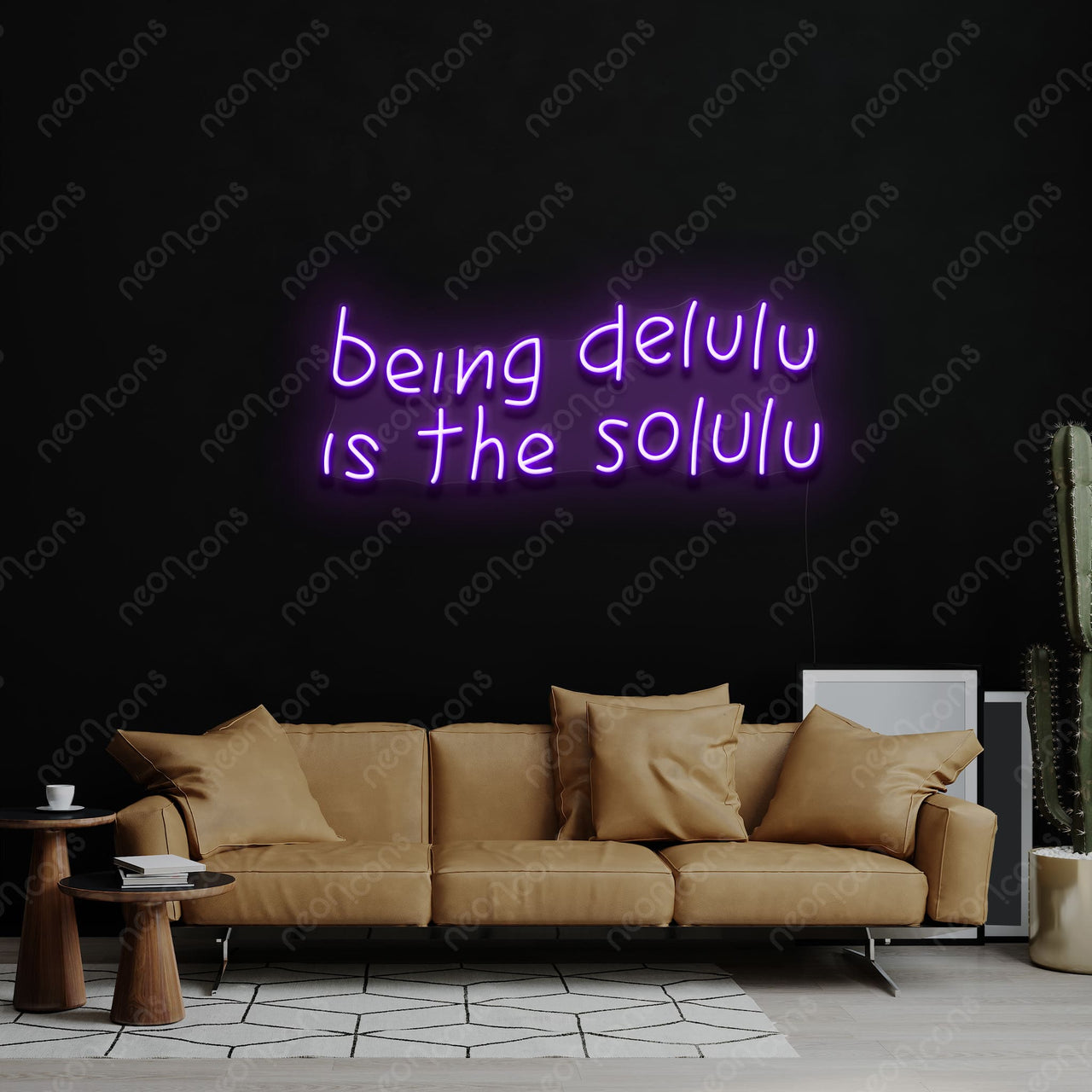 "Delulu Solulu" LED Neon by Neon Icons