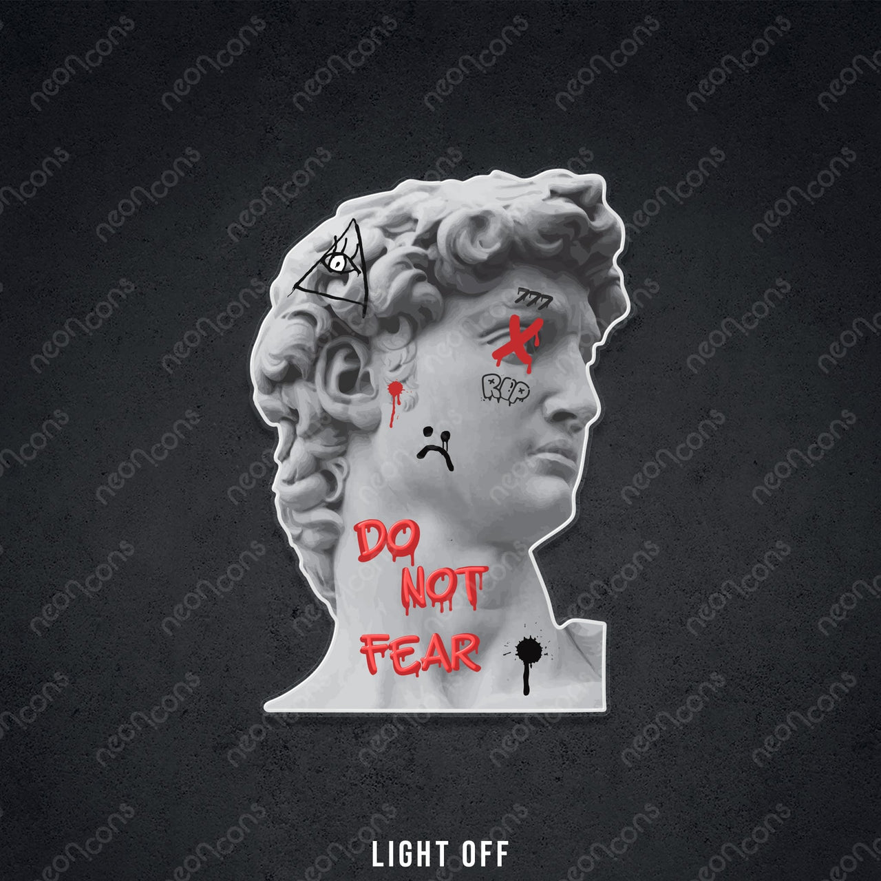 "Do Not Fear" LED Neon x Print by Neon Icons