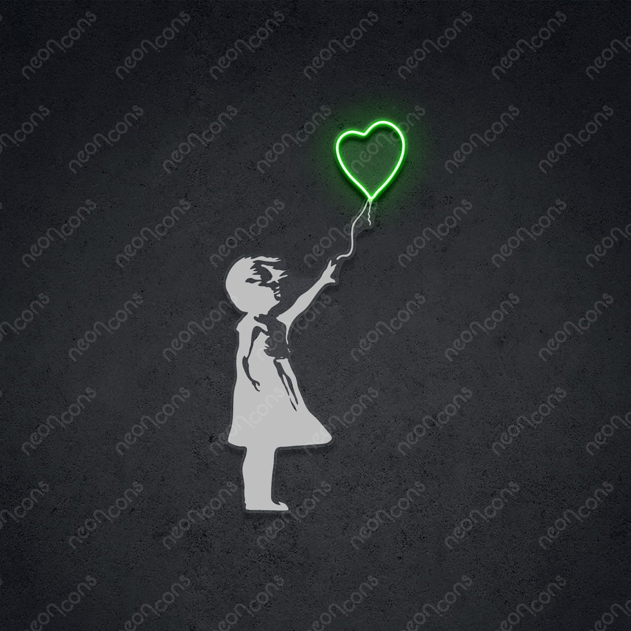 "Don't Let Go" LED Neon x Print 45cm (1.5ft) / Green / LED Neon x Print by Neon Icons