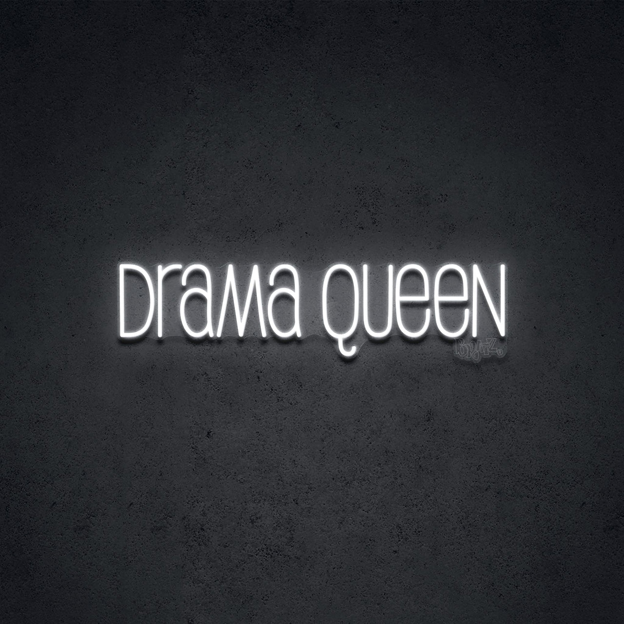 "Drama Queen by Bratz" LED Neon 60cm (2ft) / White / LED Neon by Bratz