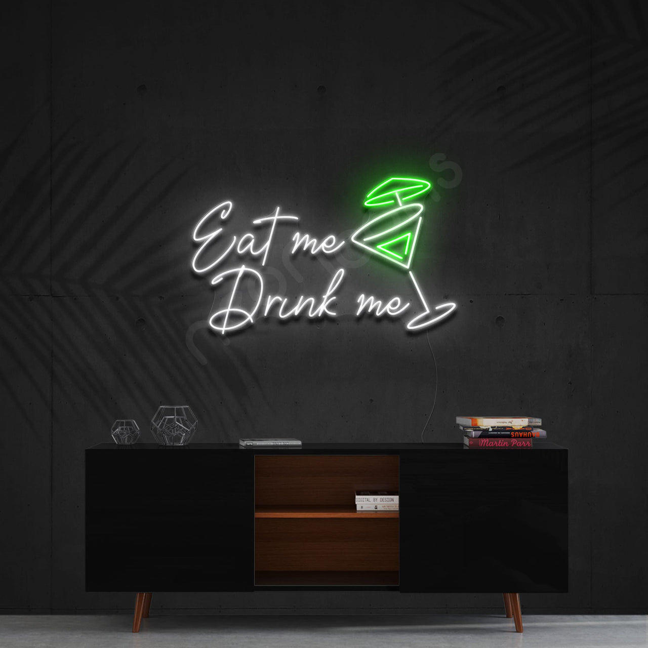 "Eat Me Drink Me" Neon Sign by Neon Icons