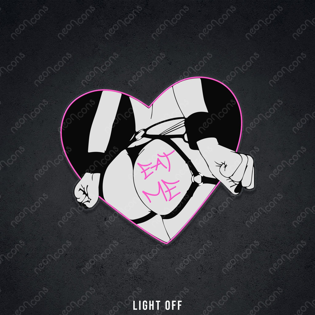 "Eat Me" LED Neon x Print by Neon Icons