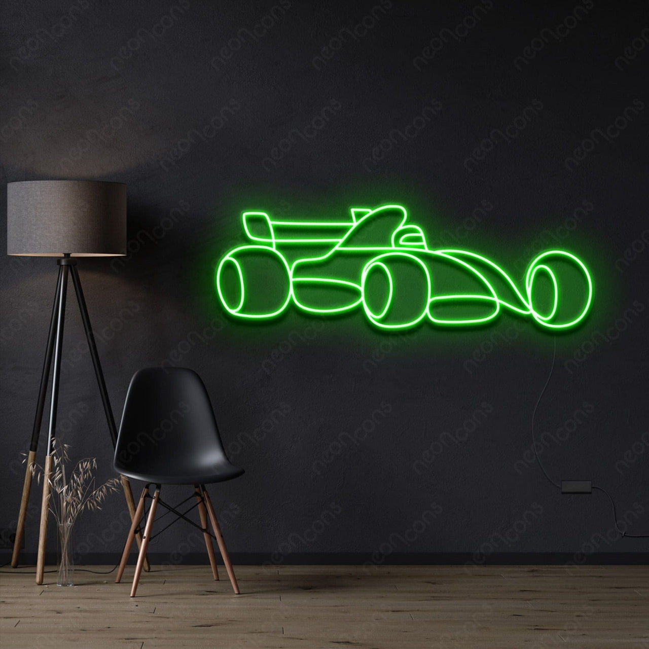 "Formula 1 Race Car" Neon Sign by Neon Icons