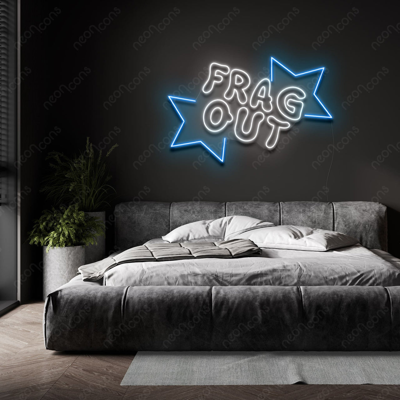 "Frag Out" LED Neon by Neon Icons