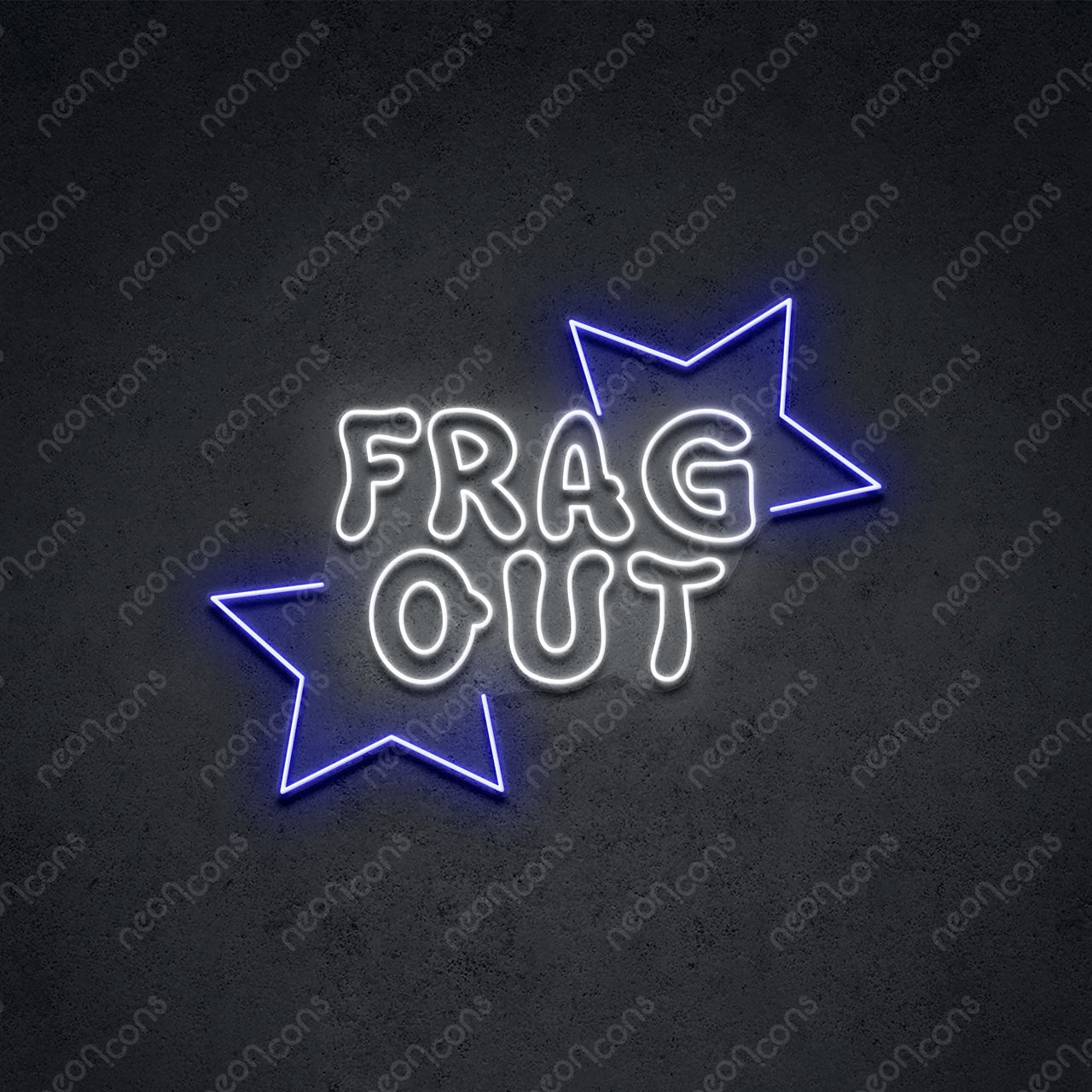 'Frag Out' Neon Sign by Neon Icons