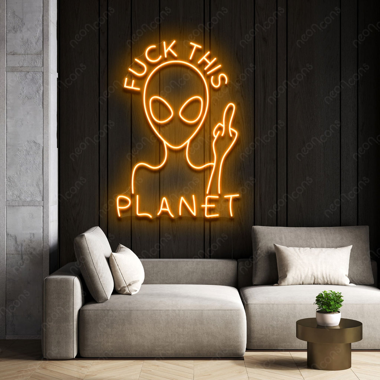 "Fuck This Planet" Neon Sign by Neon Icons