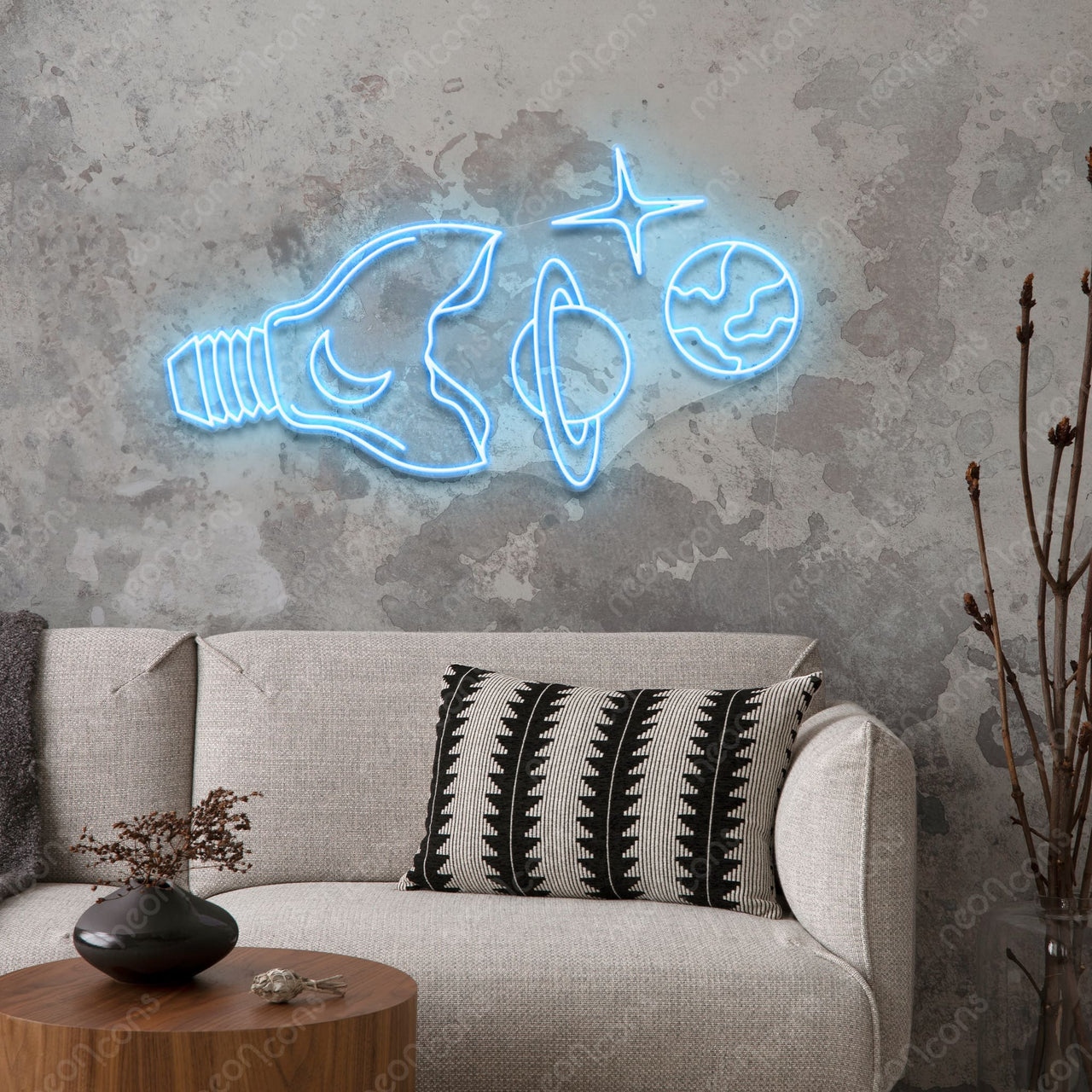 "Galactic Bulb" LED Neon by Neon Icons