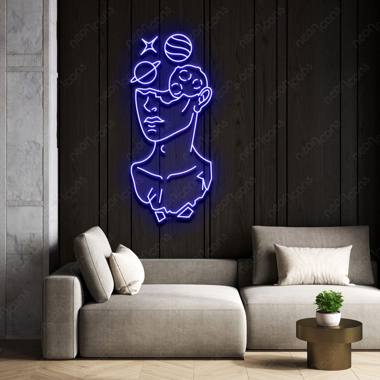 "Galactic David" LED Neon by Neon Icons