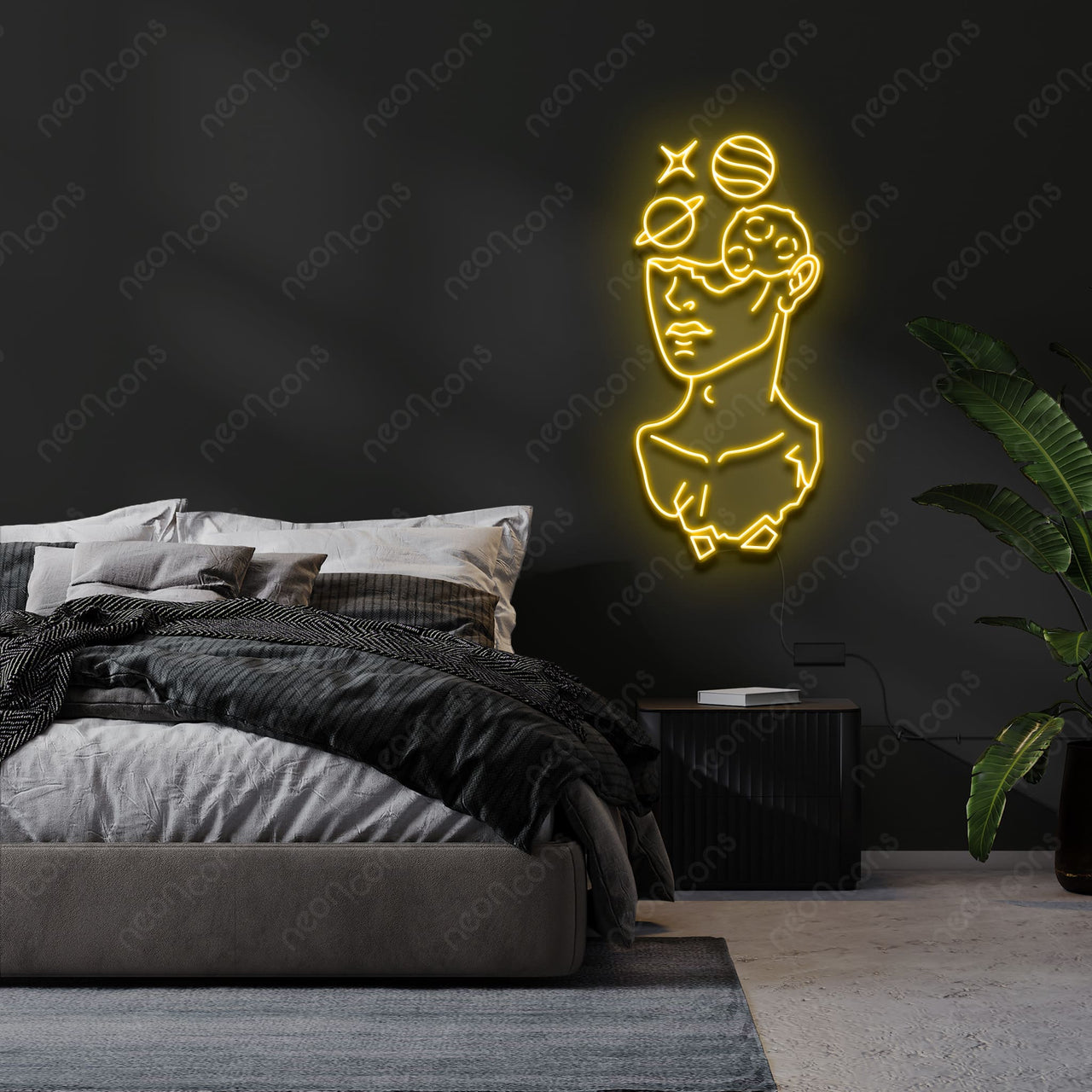 "Galactic David" LED Neon by Neon Icons