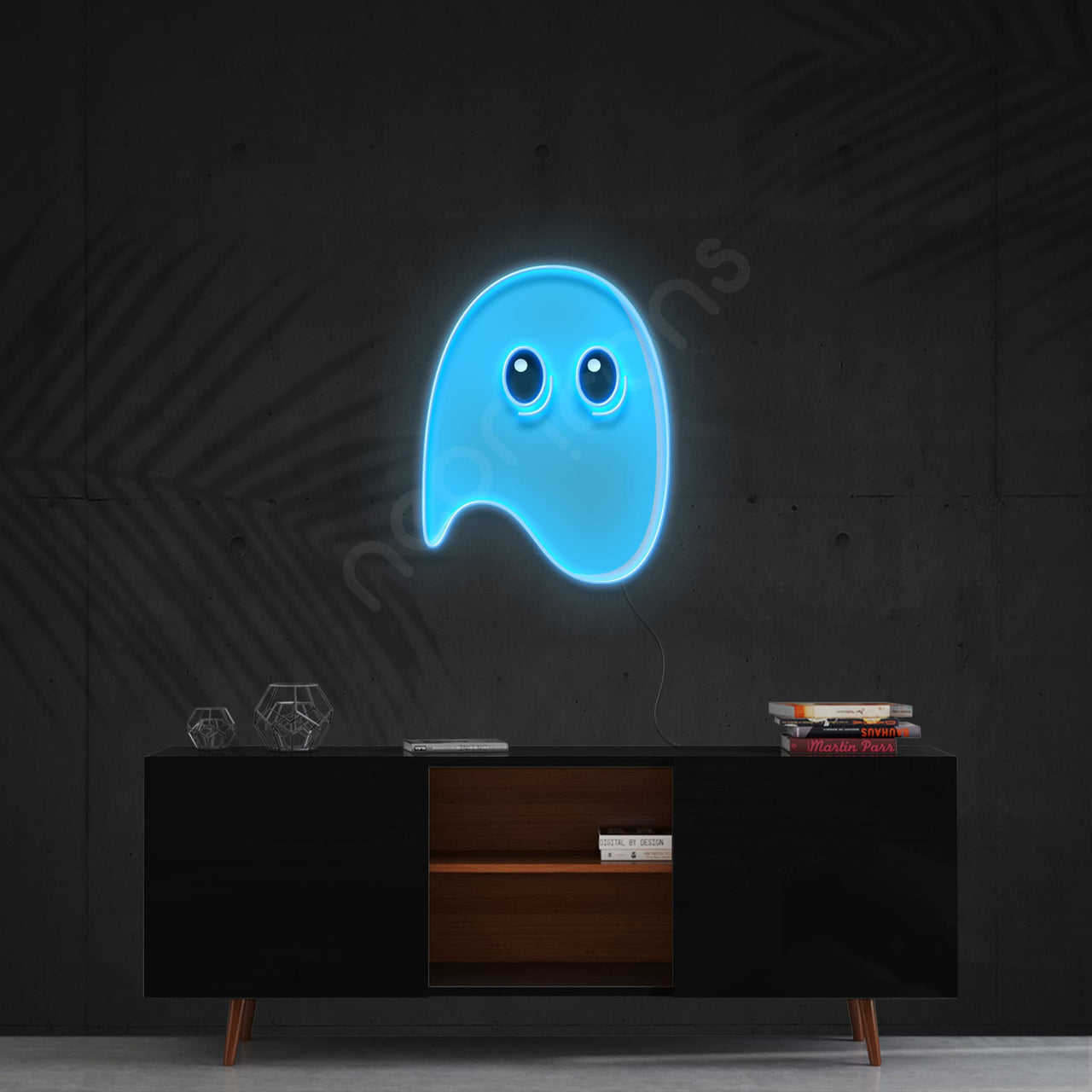 "Ghost" LED Neon x Acrylic Print by Neon Icons