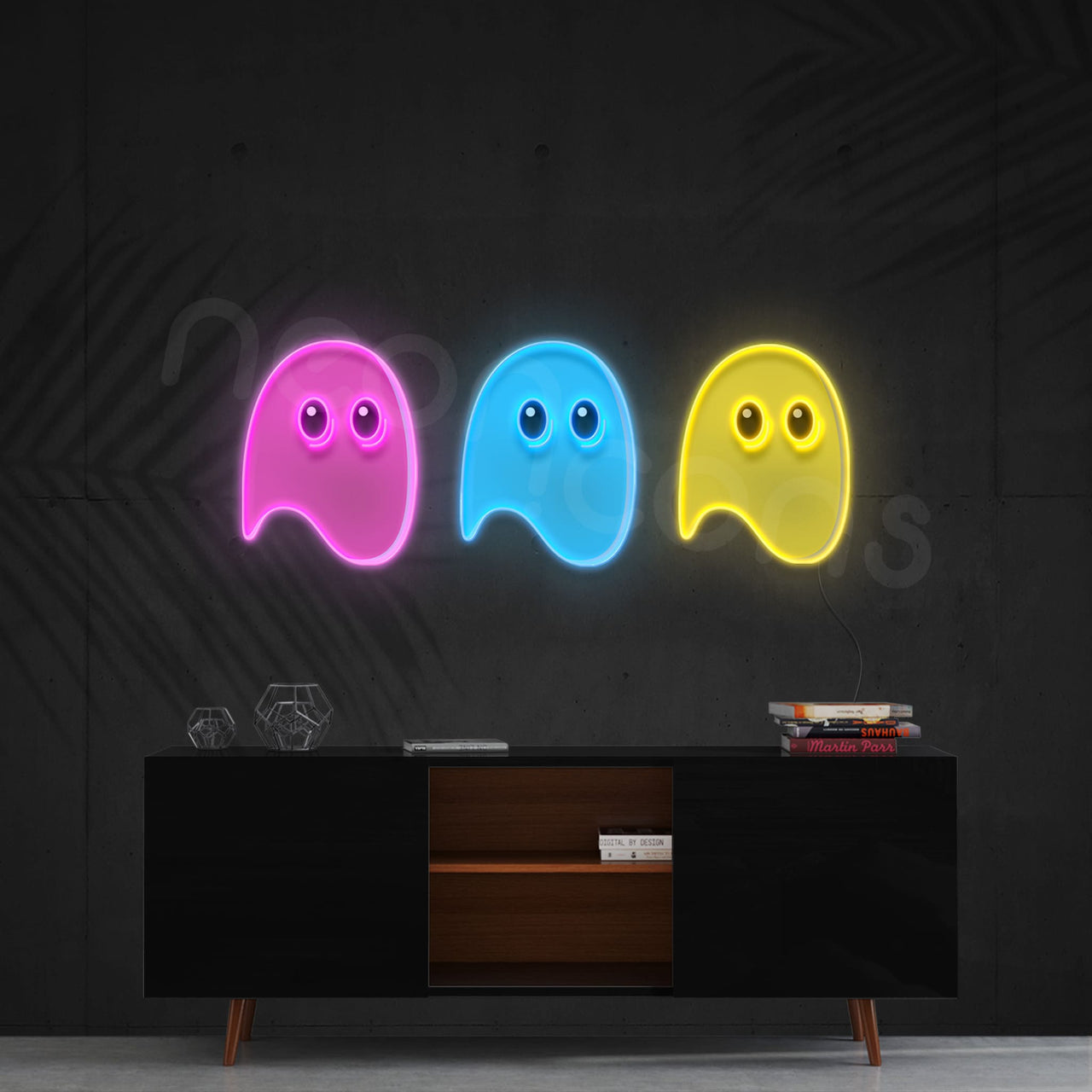 "Ghost" LED Neon x Acrylic Print by Neon Icons