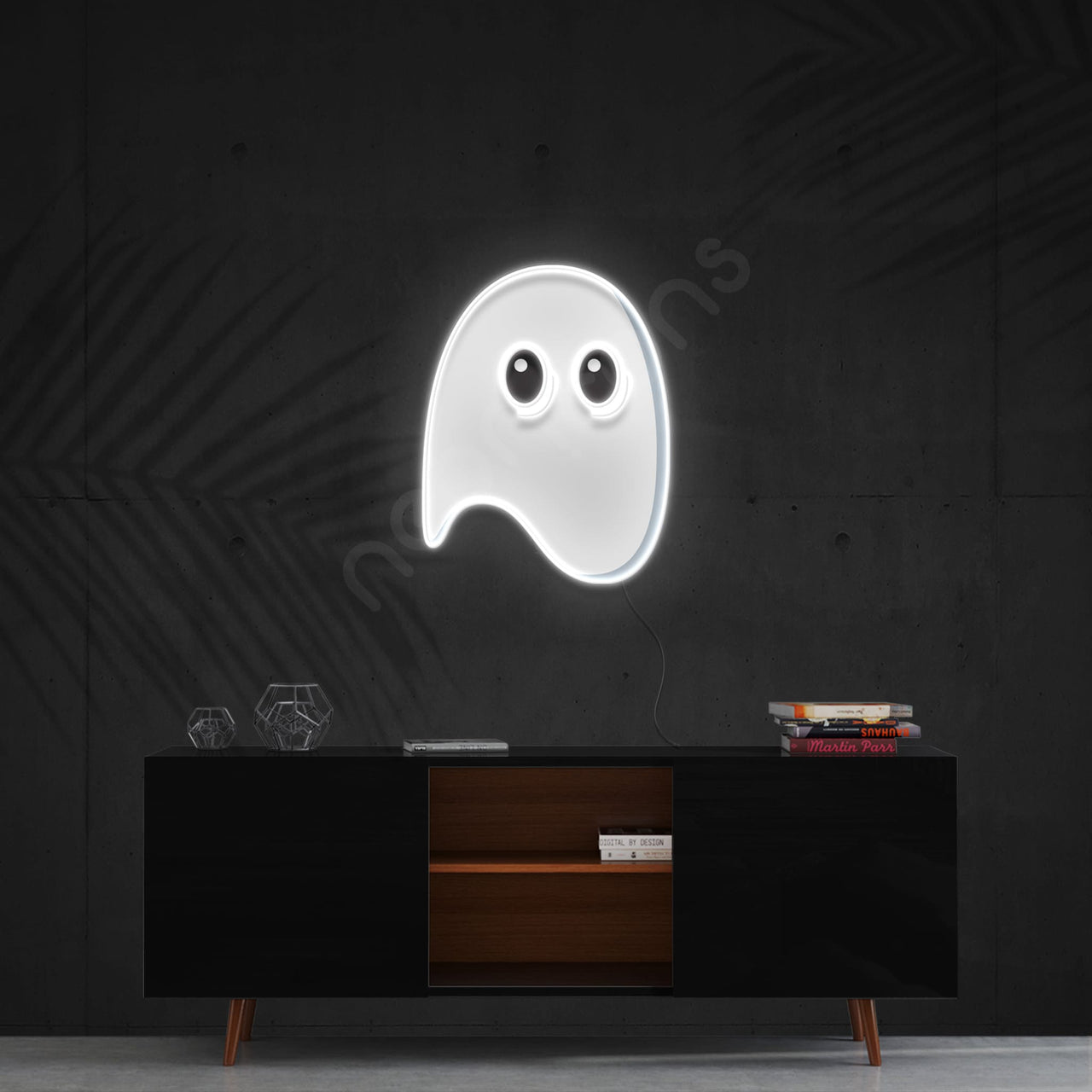 "Ghost" LED Neon x Acrylic Print by Neon Icons