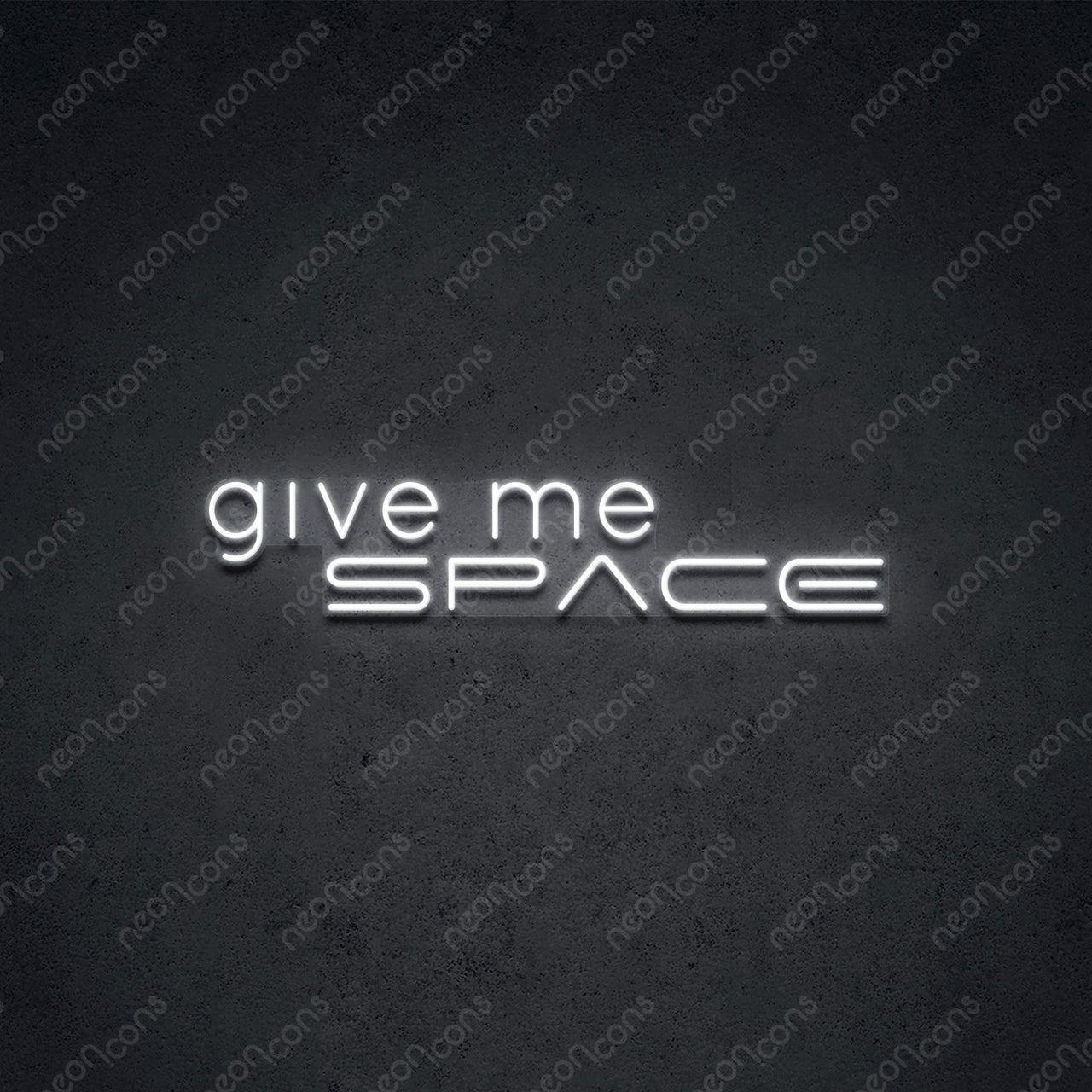 "Give Me Space" Neon Sign by Neon Icons