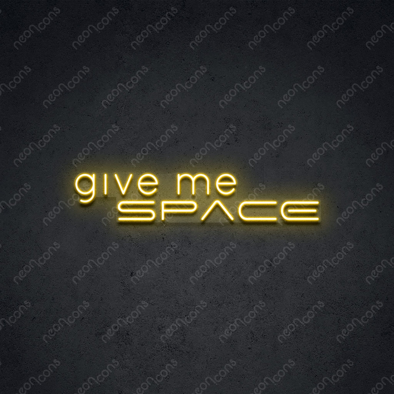 "Give Me Space" Neon Sign by Neon Icons