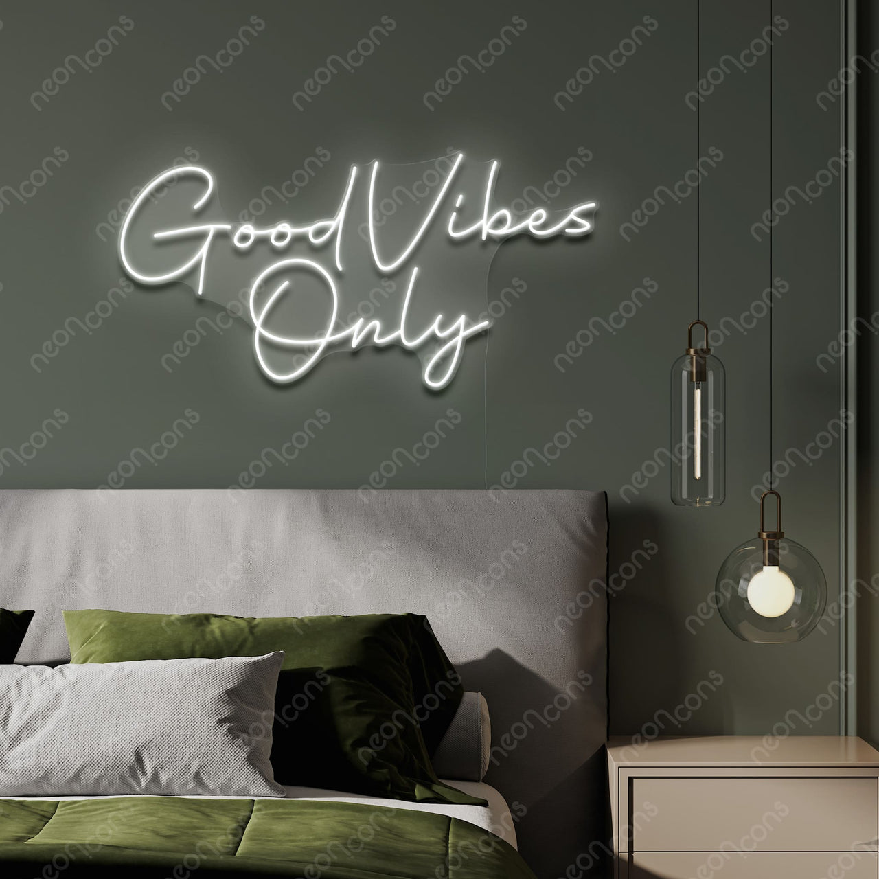 "Good Vibes Only" LED Neon Sign by Neon Icons