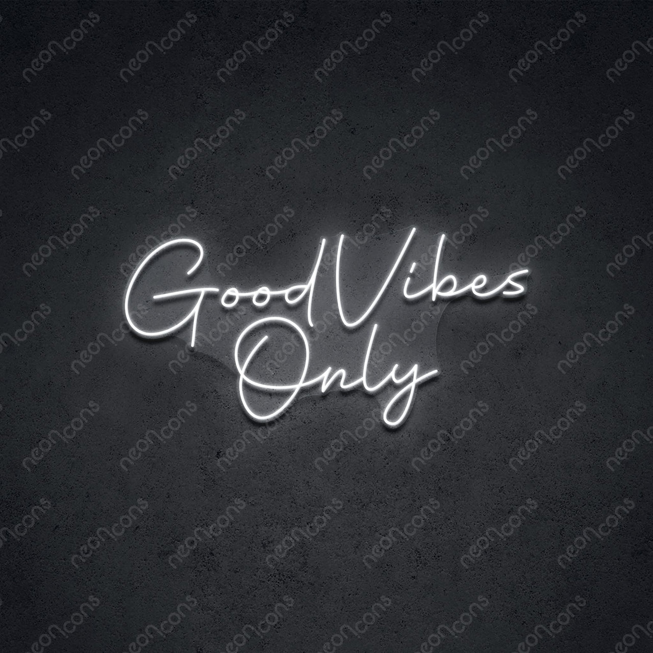 "Good Vibes Only" LED Neon Sign by Neon Icons