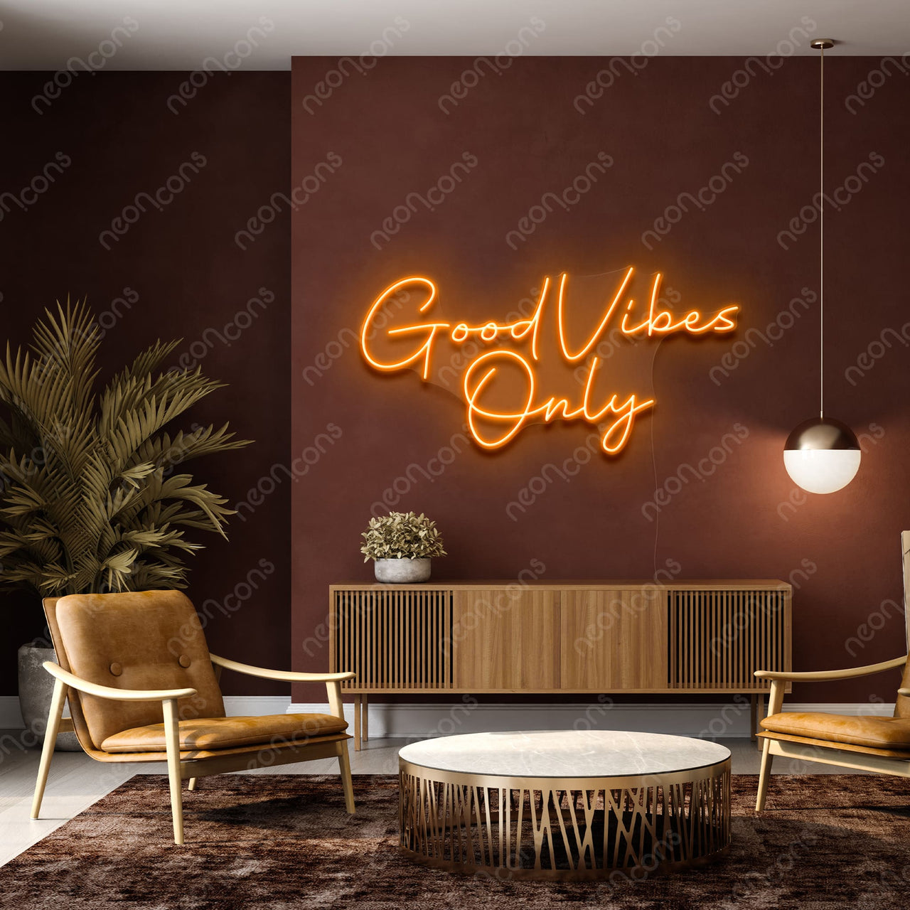 "Good Vibes Only" LED Neon Sign by Neon Icons