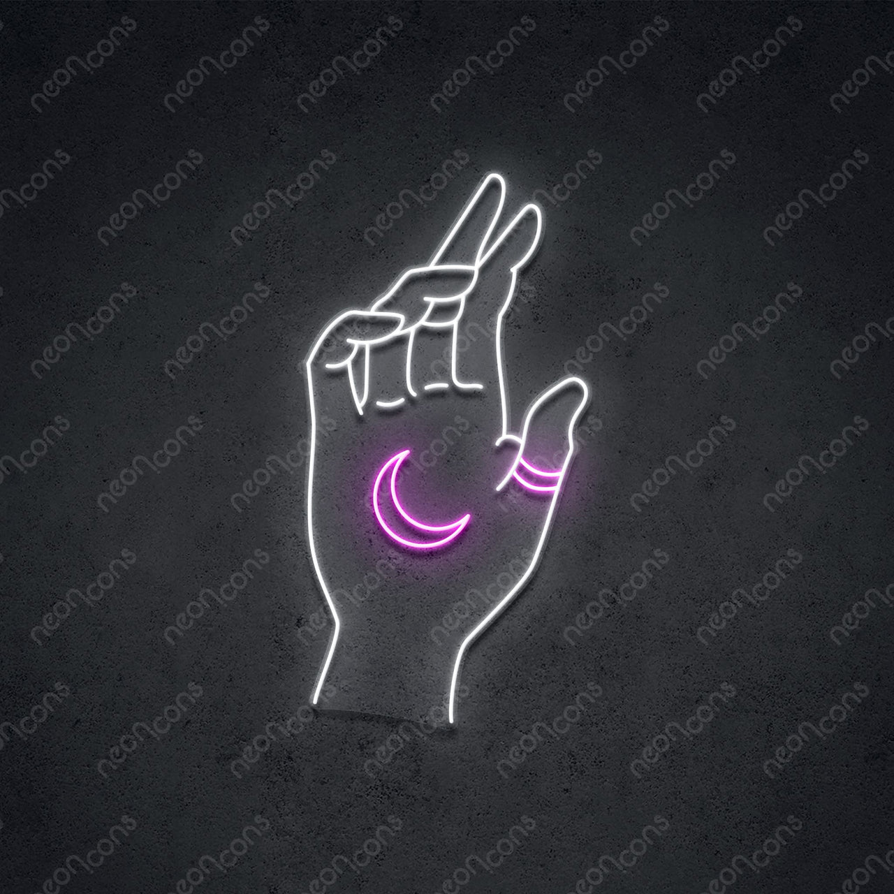 "Hand of Manifestation" LED Neon 60cm (2ft) / Pink / LED Neon by Neon Icons