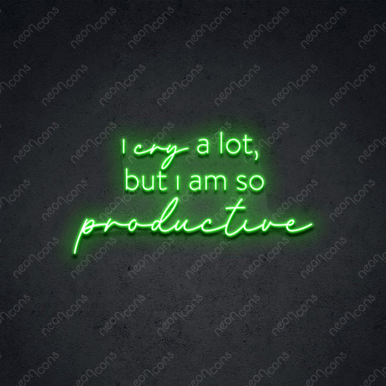 "I Am So Productive" Neon Sign by Neon Icons