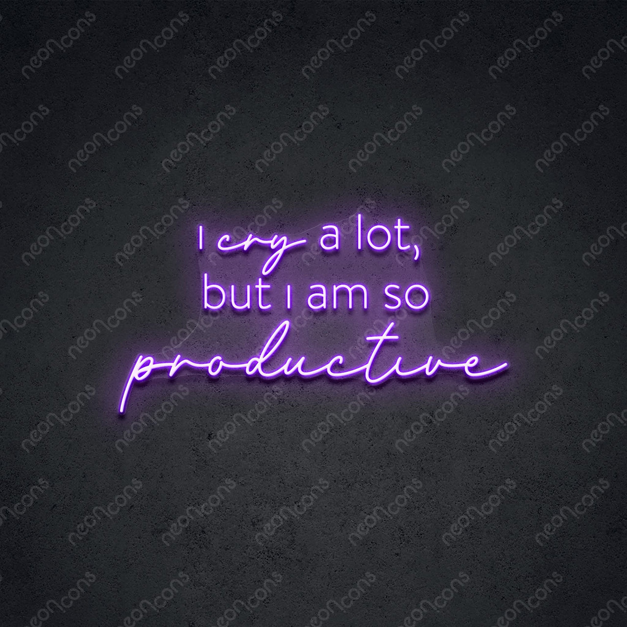 "I Am So Productive" Neon Sign by Neon Icons