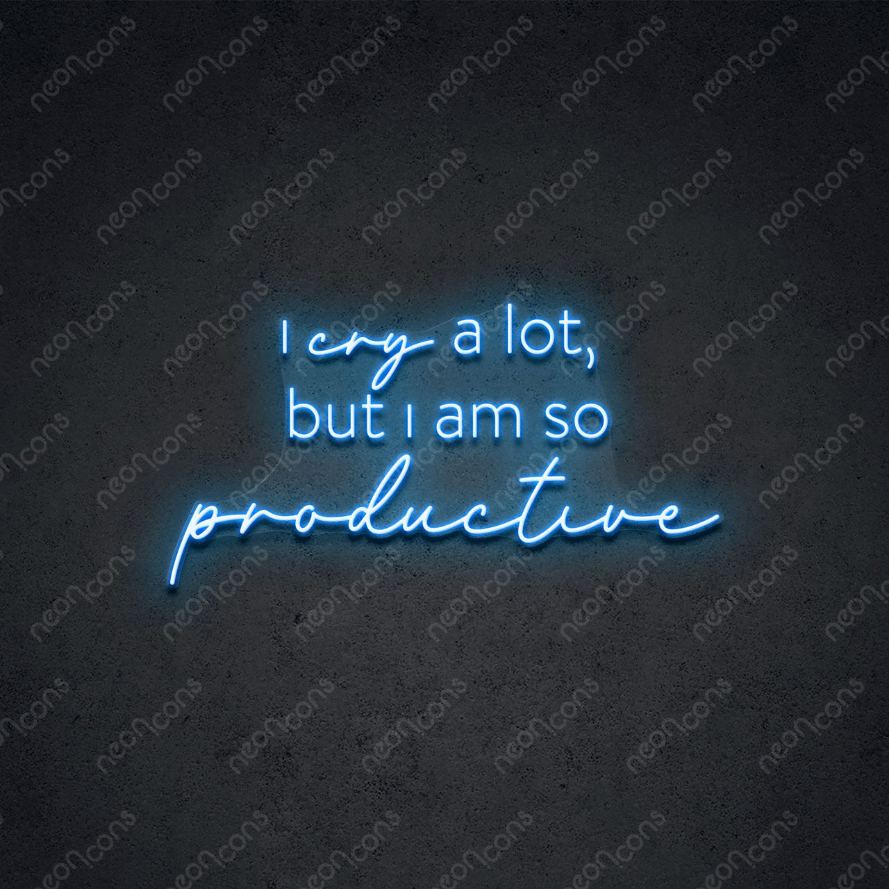 "I Am So Productive" Neon Sign by Neon Icons