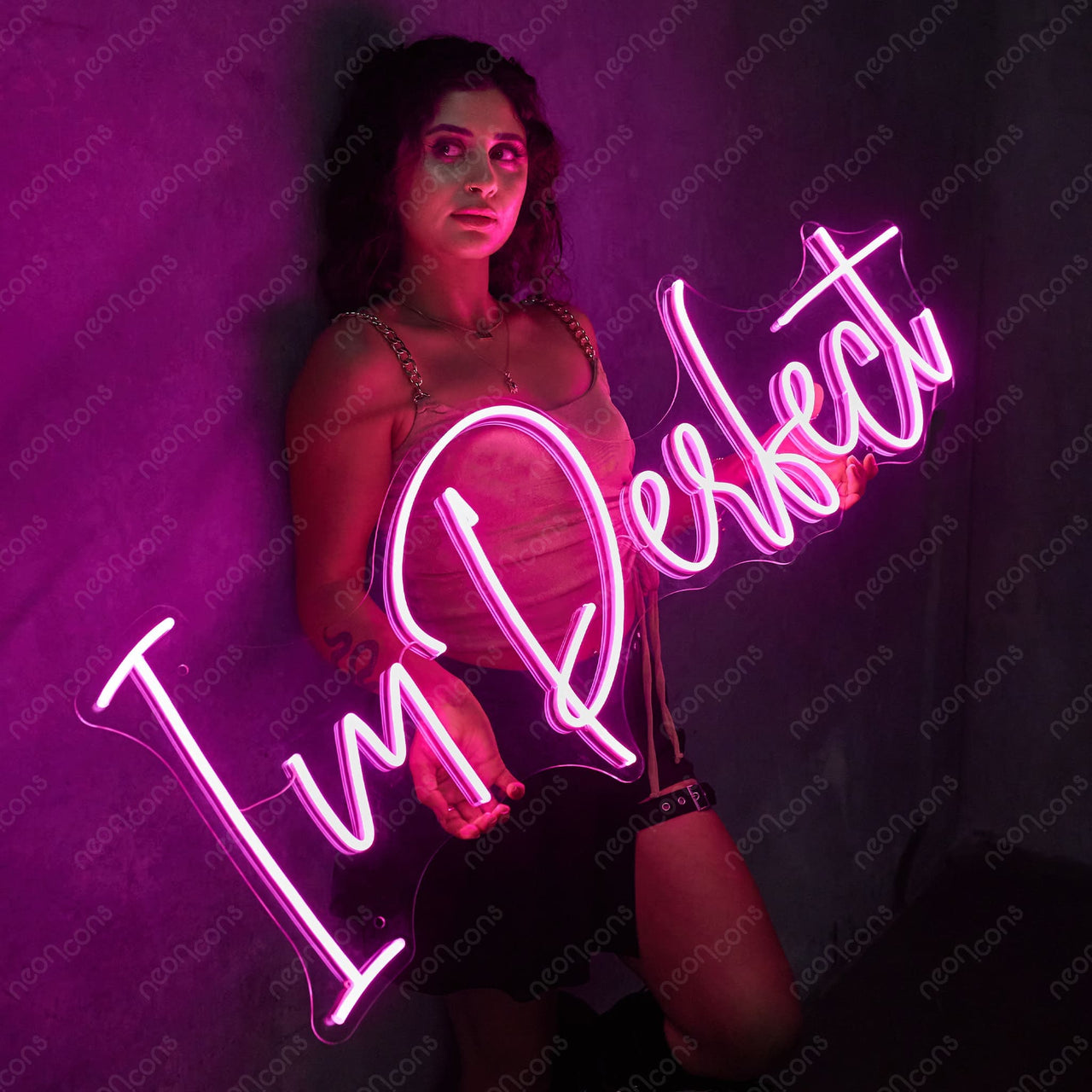 "Im Perfect" Neon Sign by Neon Icons